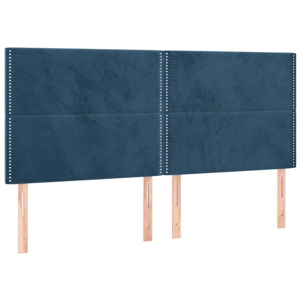 Galvūgalis, 4vnt.,tamsiai mėlynos spalvos,100x5x78/88cm,aksomas
