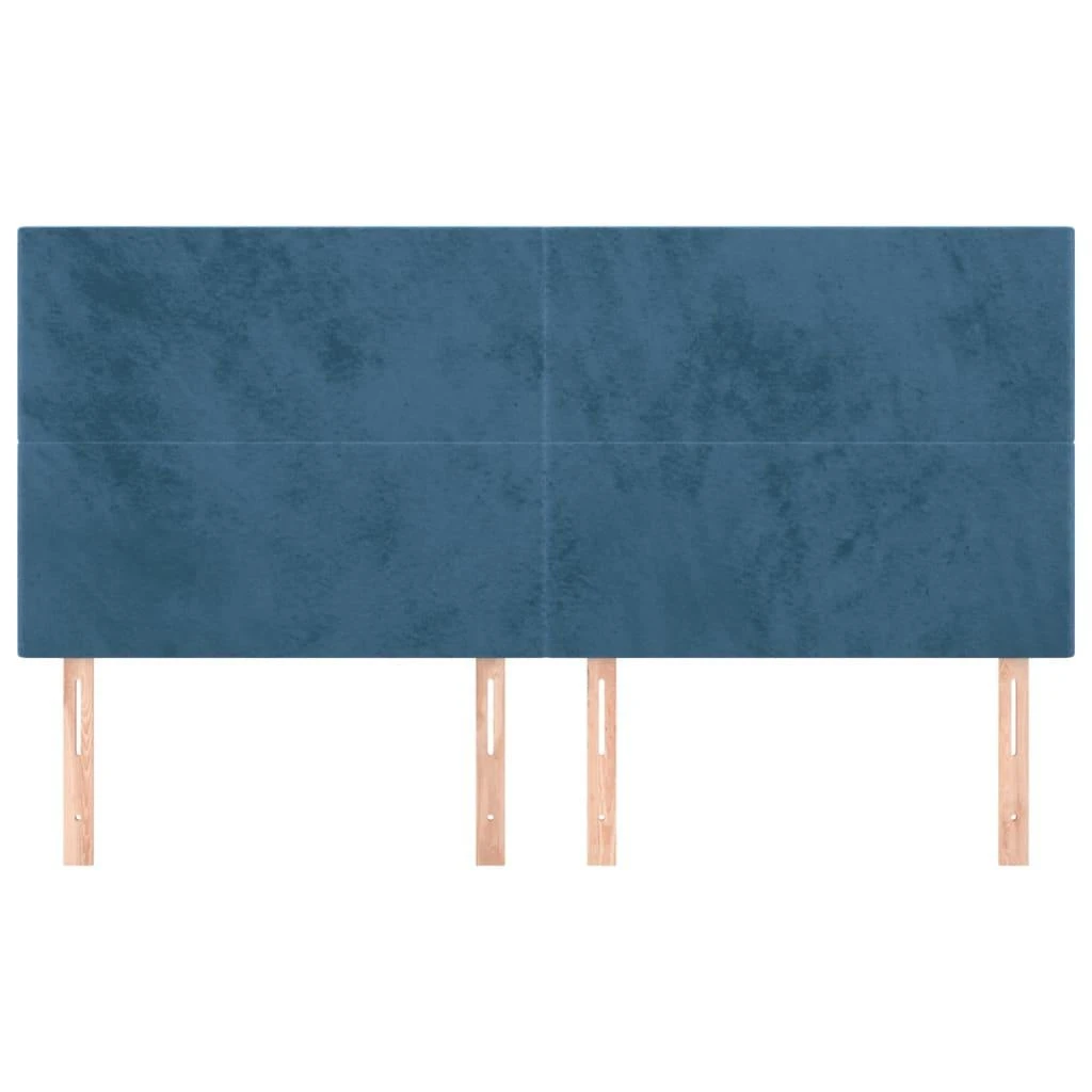 Galvūgalis, 4vnt.,tamsiai mėlynos spalvos,100x5x78/88cm,aksomas