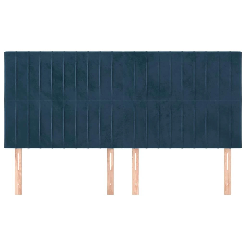 Galvūgalis, 4vnt.tamsiai mėlynos spalvos, 90x5x78/88cm, aksomas