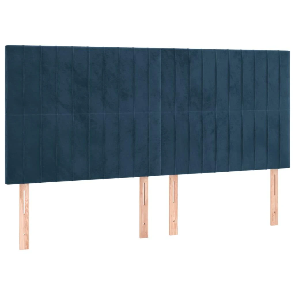 Galvūgalis, 4vnt.tamsiai mėlynos spalvos, 90x5x78/88cm, aksomas