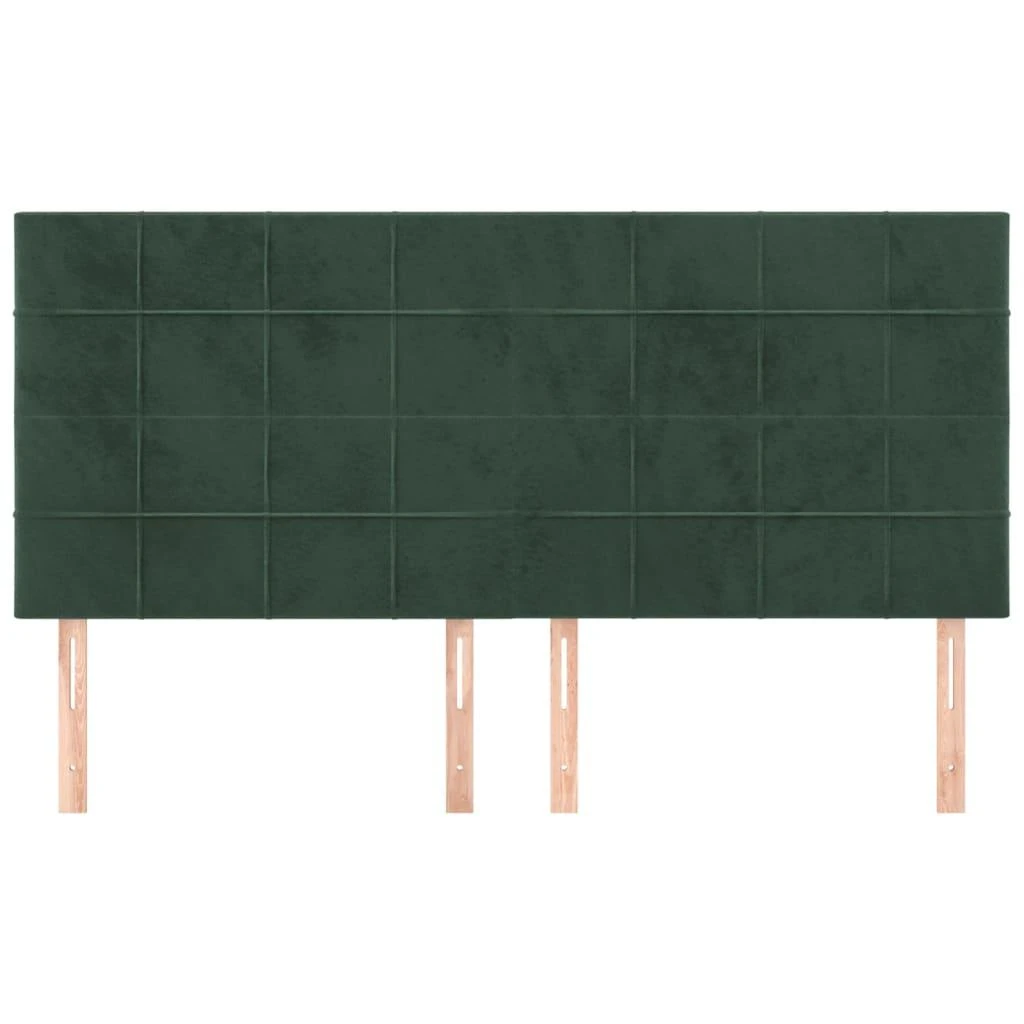 Galvūgalis, 4vnt.,tamsiai žalios spalvos, 90x5x78/88cm, aksomas