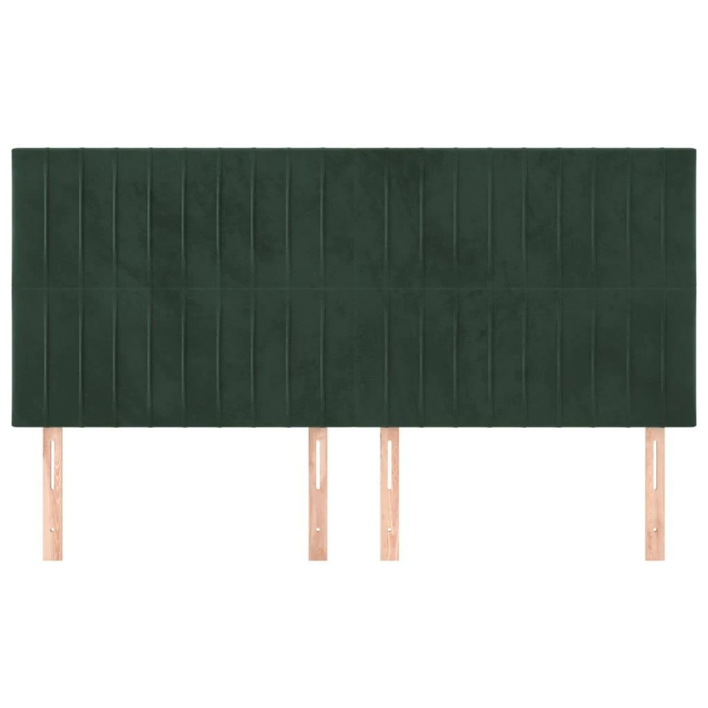 Galvūgalis, 4vnt.,tamsiai žalios spalvos, 90x5x78/88cm, aksomas