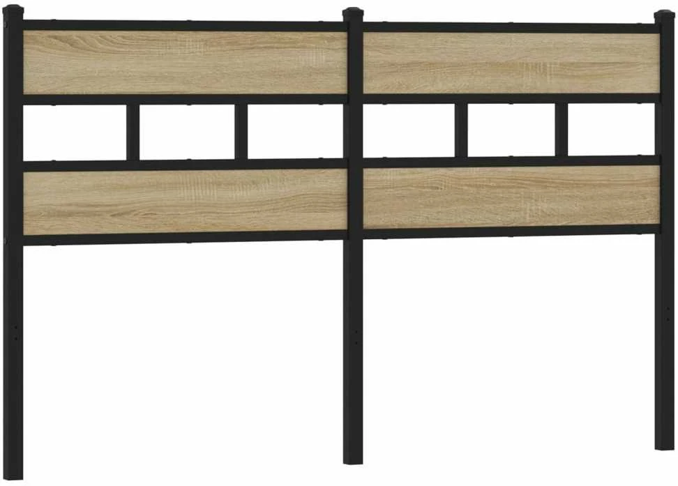 Pakaitinis galvūgalis, ąžuolo spalvos, 160cm, geležis ir apdirbta mediena