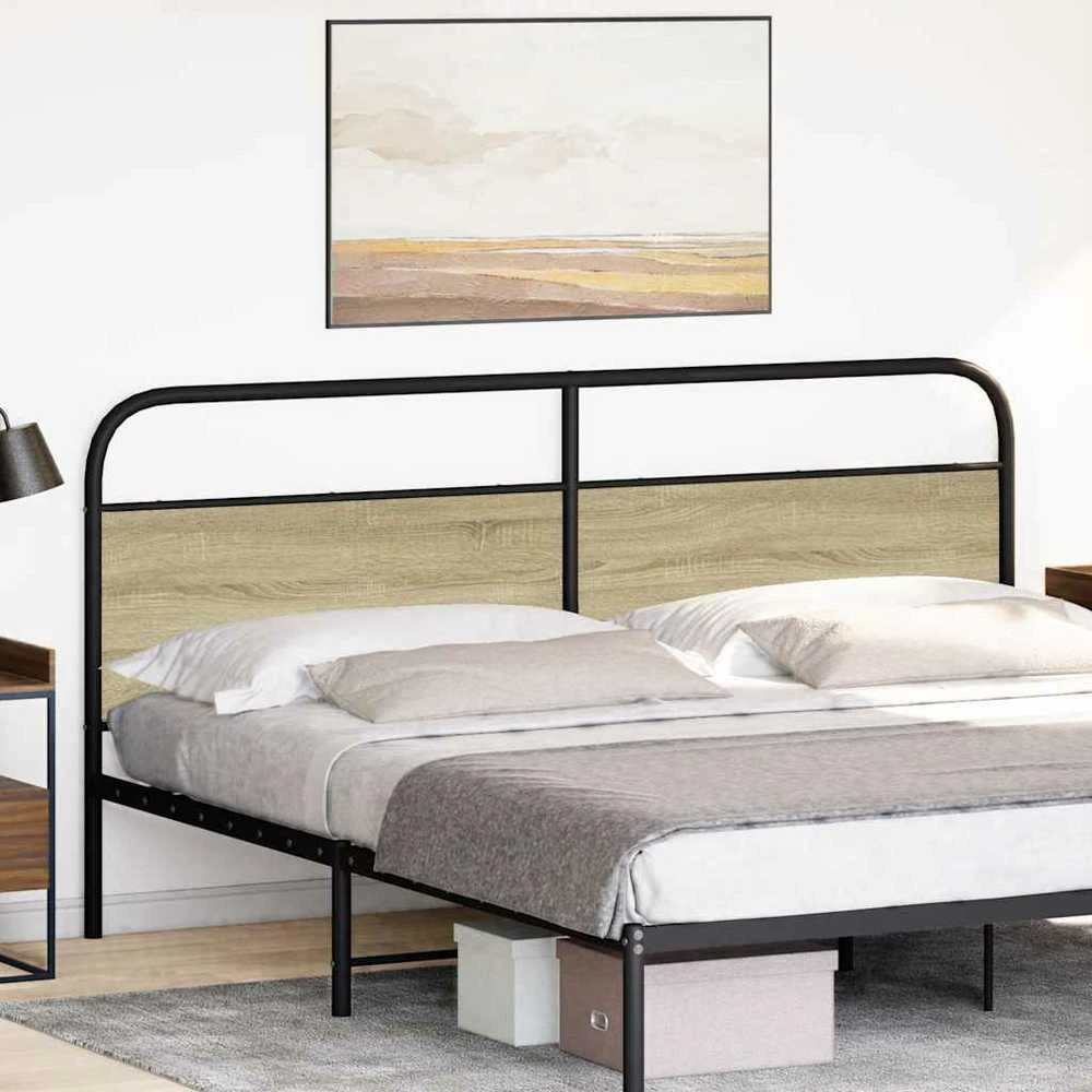 Pakaitinis galvūgalis, ąžuolo spalvos, 200 cm, plienas ir mediena