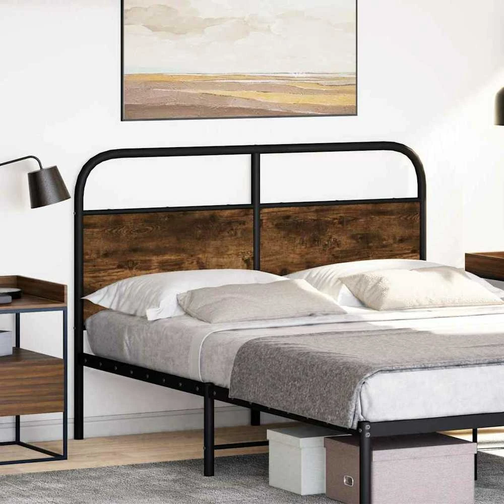 Galvūgalis, dūminio ąžuolo spalvos, 120 cm, plienas ir mediena