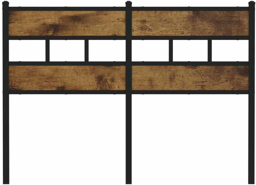 Galvūgalis, dūminio ąžuolo spalvos, 120cm, geležis ir mediena