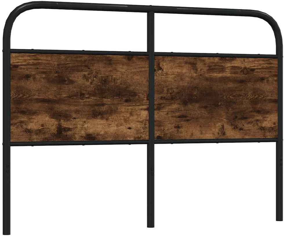 Pakaitinis galvūgalis, dūminio ąžuolo spalvos, 140 cm, plienas ir mediena