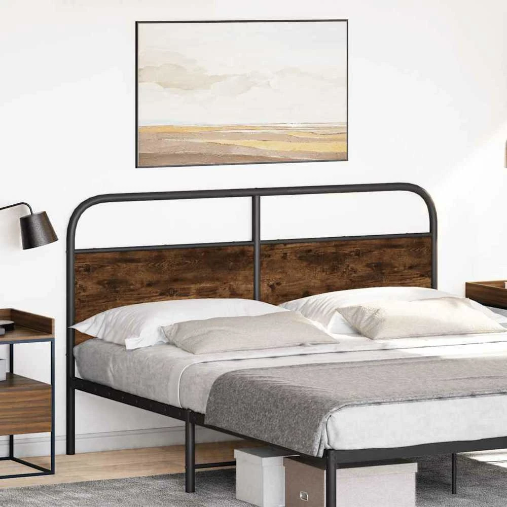 Pakaitinis galvūgalis, dūminio ąžuolo spalvos, 150 cm, plienas ir mediena