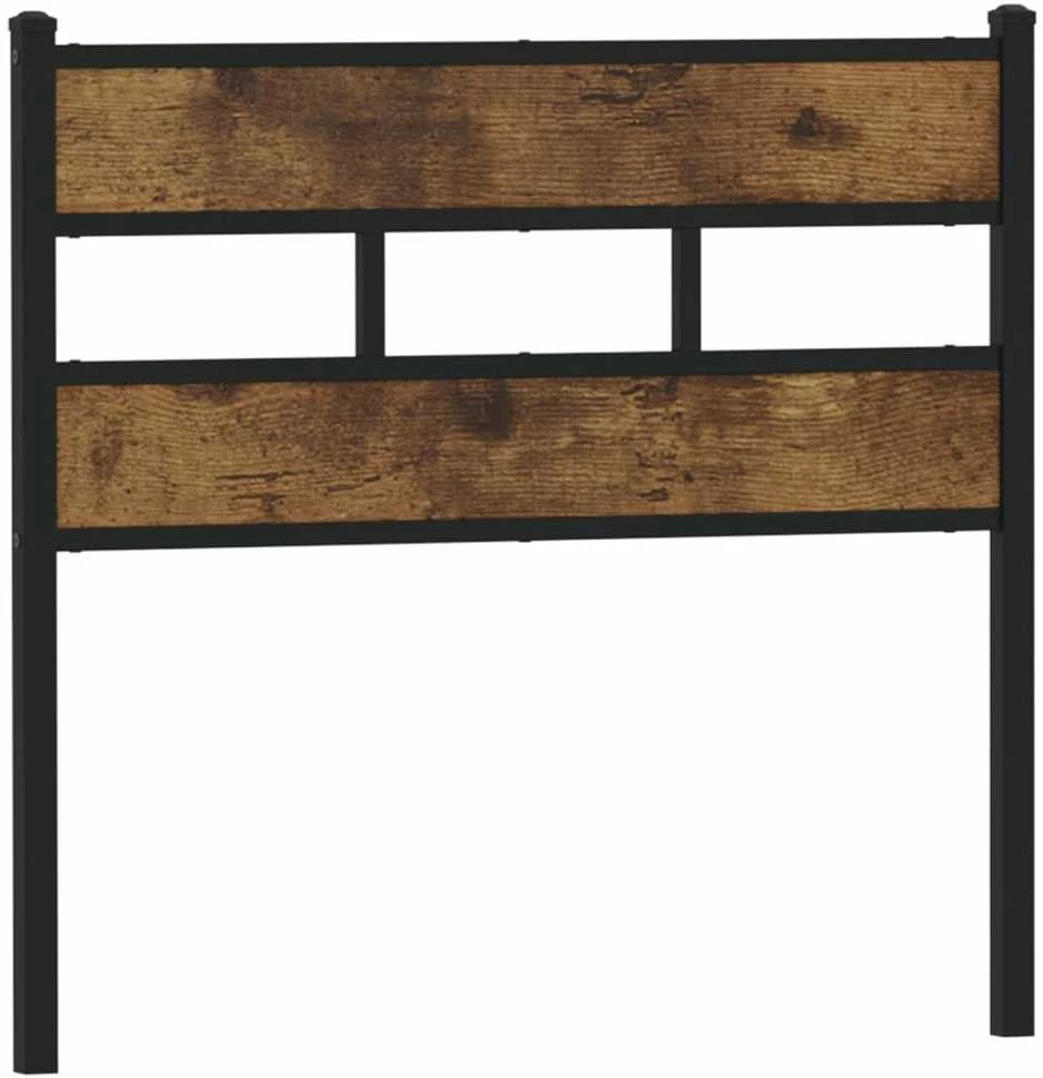 Galvūgalis, dūminio ąžuolo spalvos, 80cm, geležis ir mediena