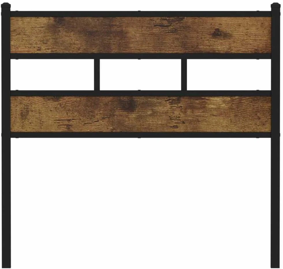 Galvūgalis, dūminio ąžuolo spalvos, 80cm, geležis ir mediena