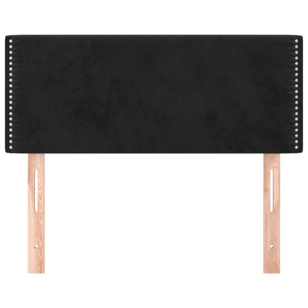 Galvūgalis, juodos spalvos, 100x5x78/88cm, aksomas