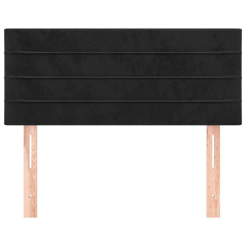 Galvūgalis, juodos spalvos, 90x5x78/88cm, aksomas