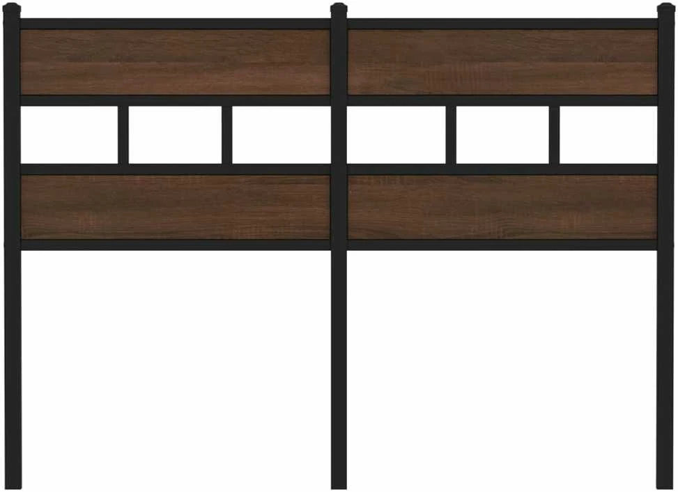 Pakaitinis galvūgalis, ruda ąžuolo, 120cm, apdirbta mediena ir plienas