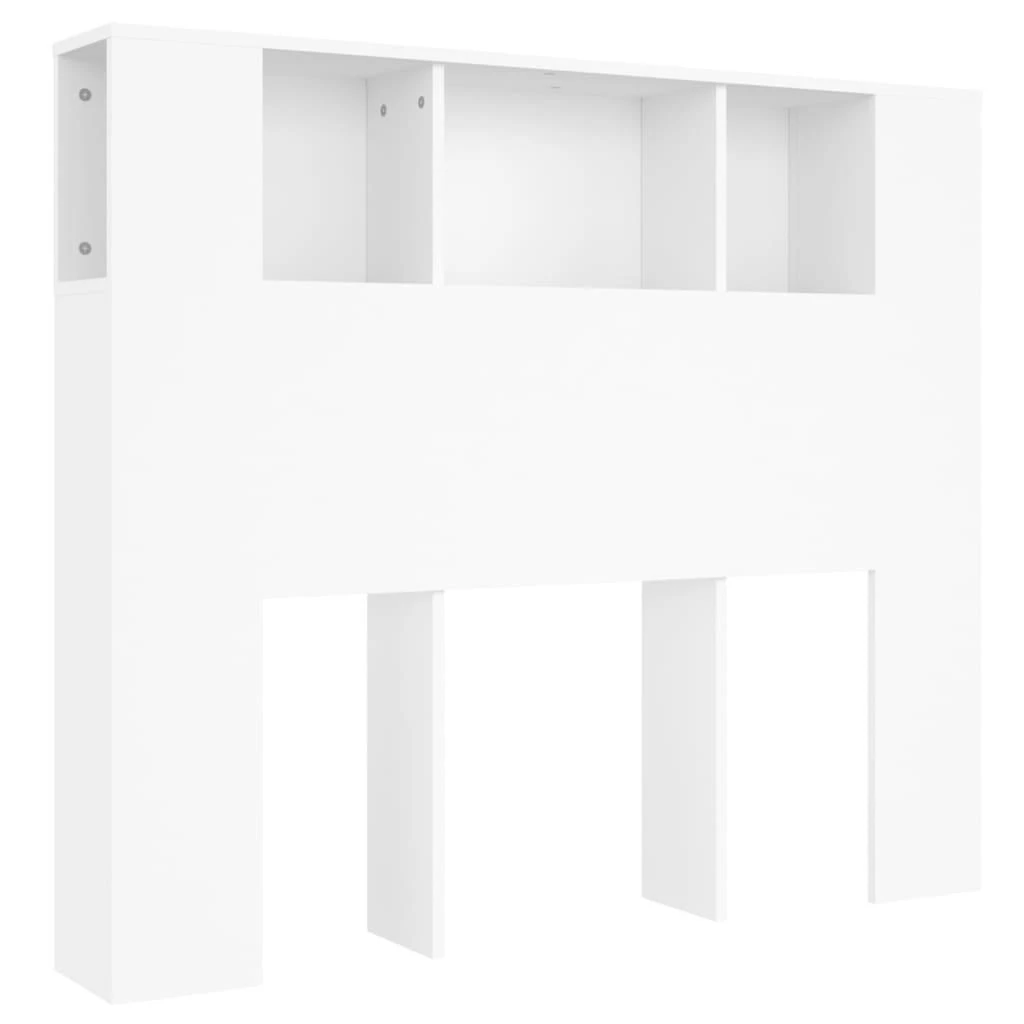 Galvūgalis-spintelė, baltos spalvos, 120x18,5x102,5cm