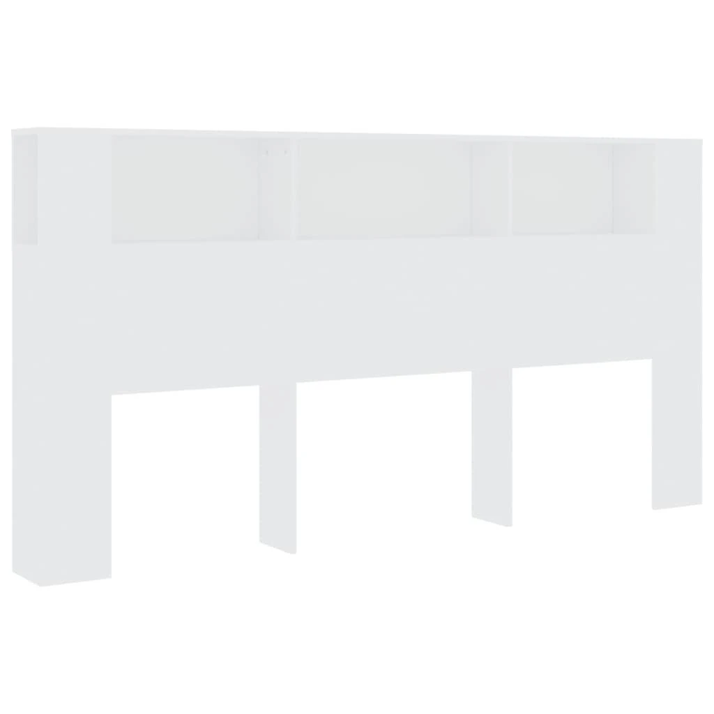 Galvūgalis-spintelė, baltos spalvos, 200x18,5x104,5cm