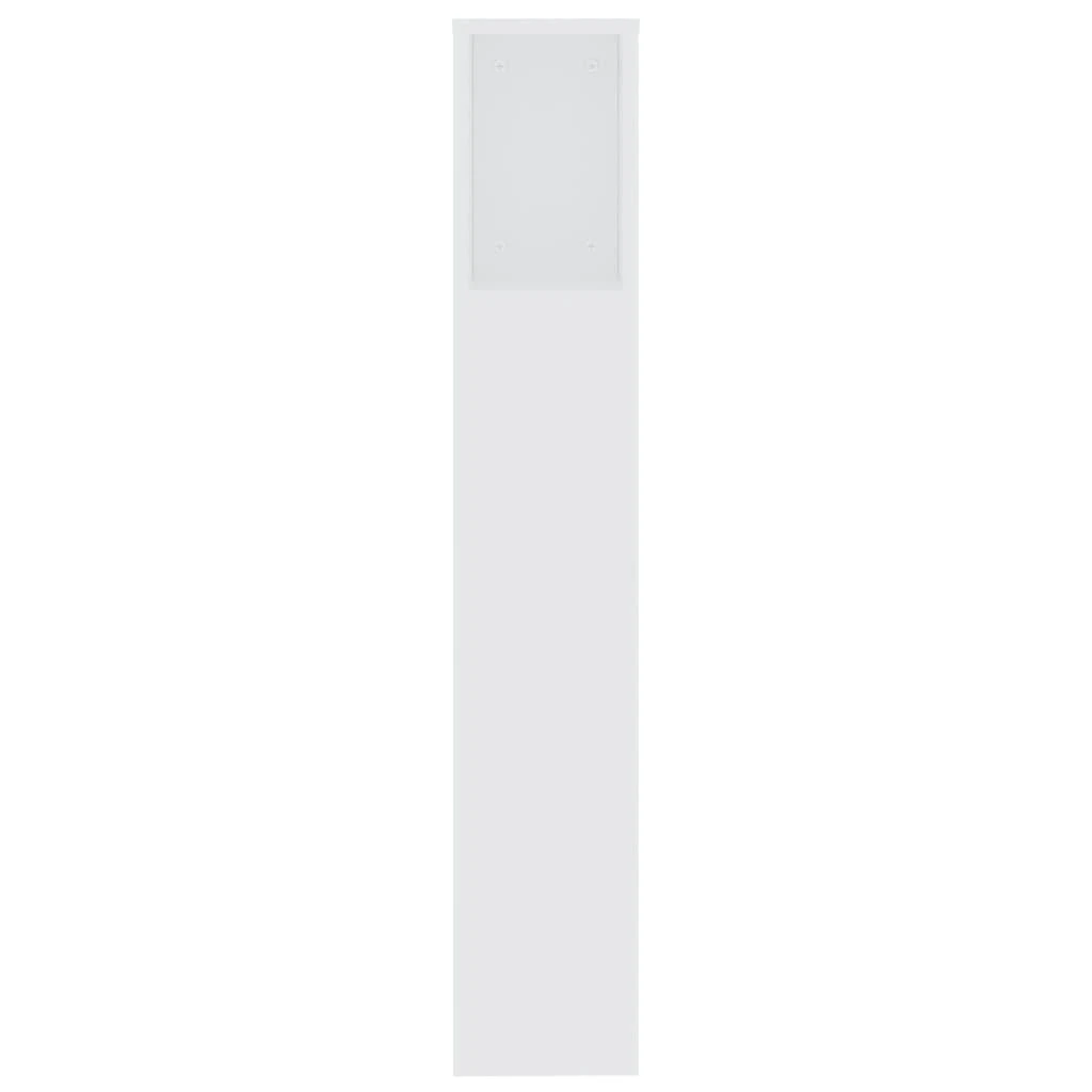 Galvūgalis-spintelė, baltos spalvos, 200x18,5x104,5cm