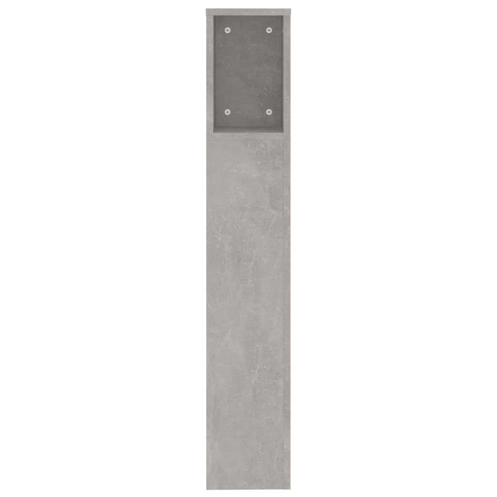 Galvūgalis-spintelė, betono pilkos spalvos, 200x18,5x104,5cm