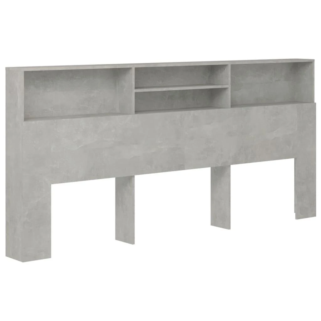 Galvūgalis-spintelė, betono pilkos spalvos, 220x19x103,5cm