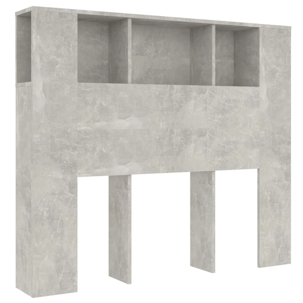 Galvūgalis-spintelė, betono pilkos spalvos, 120x18,5x102,5cm