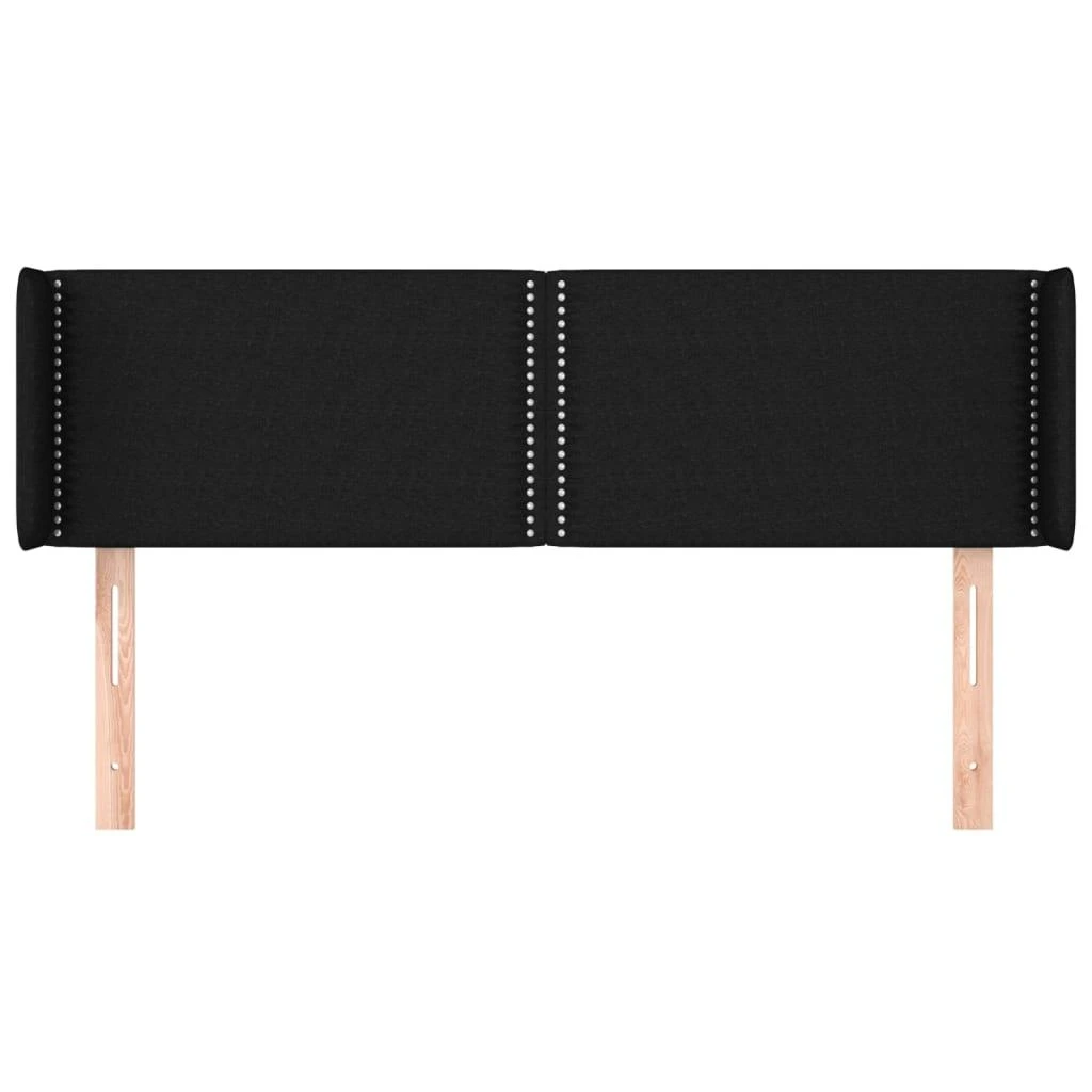 Galvūgalis su auselėmis, juodos spalvos,147x16x78/88cm, audinys