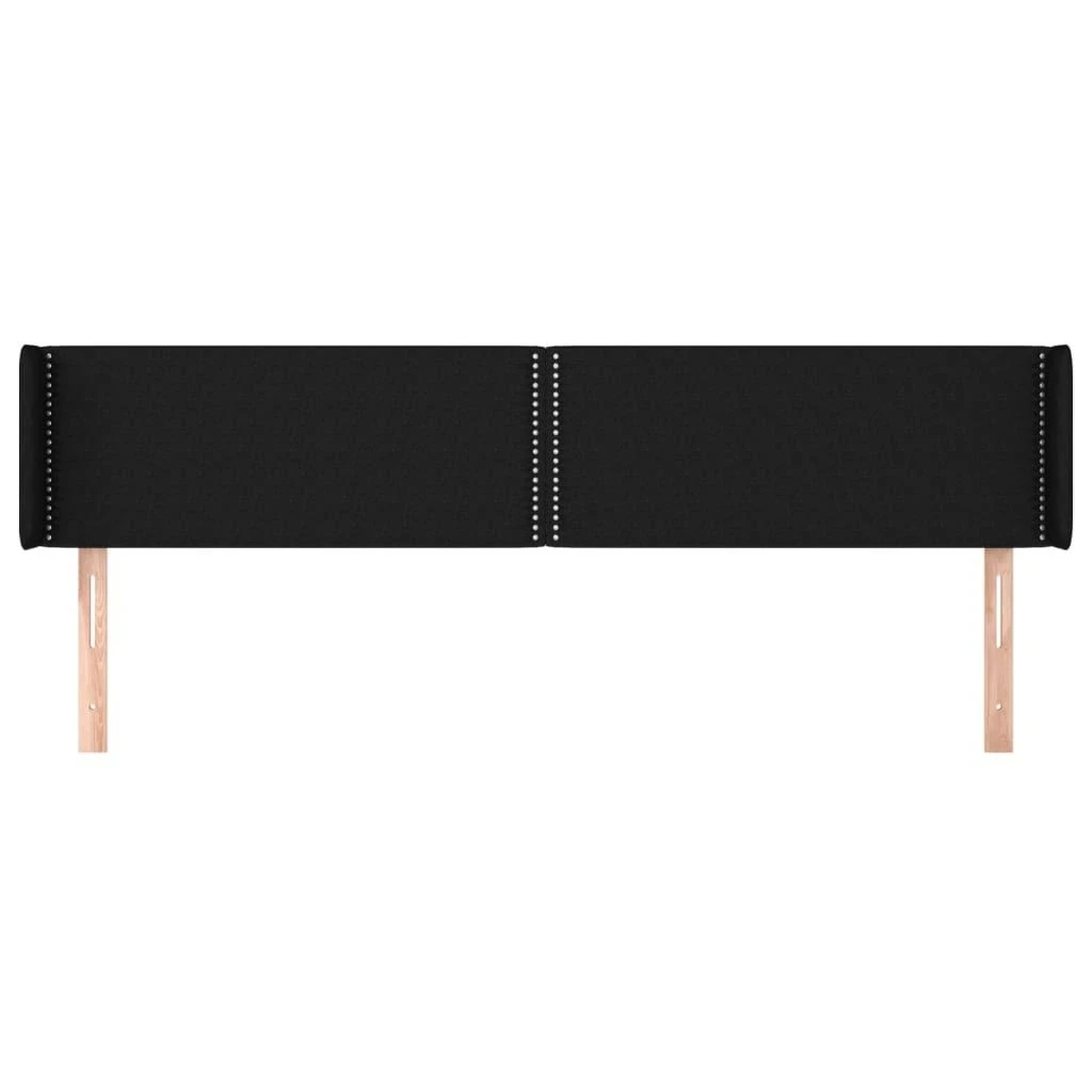 Galvūgalis su auselėmis, juodos spalvos,163x16x78/88cm, audinys