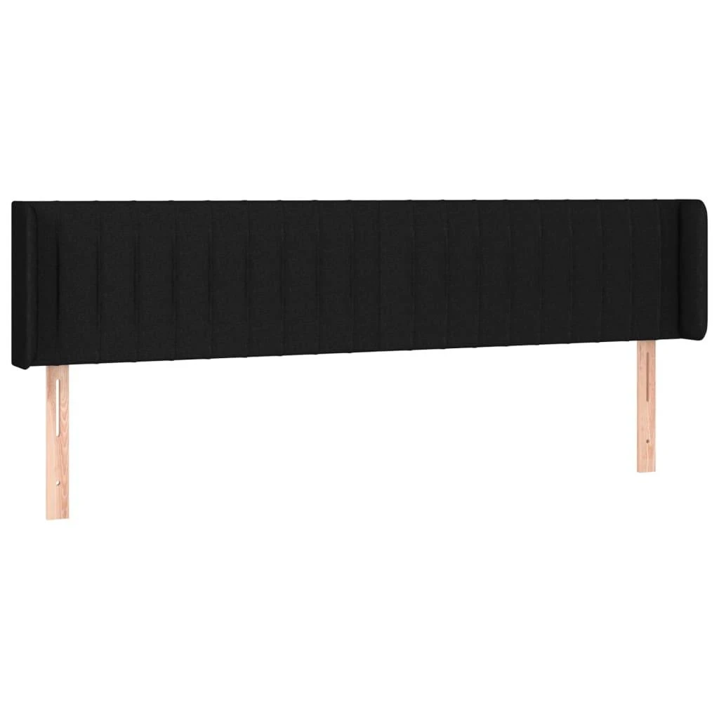 Galvūgalis su auselėmis, juodos spalvos,203x16x78/88cm, audinys