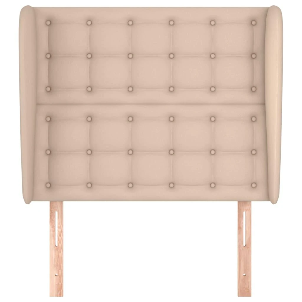 Galvūgalis su auselėmis, kapučino, 83x23x118/128cm, netikra oda