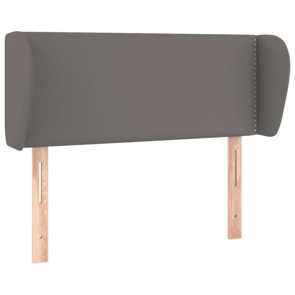 Galvūgalis su auselėmis, pilkos,83x23x78/88cm, dirbtinė oda