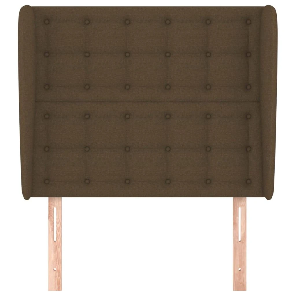 Galvūgalis su auselėmis, rudas, 83x23x118/128cm, audinys