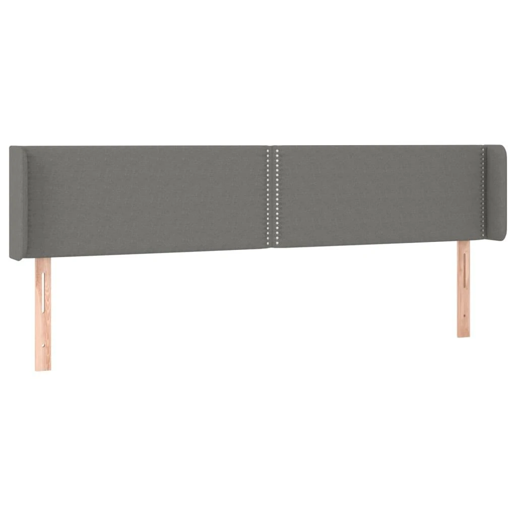 Galvūgalis su auselėmis, tamsiai pilkos,203x16x78/88cm, audinys