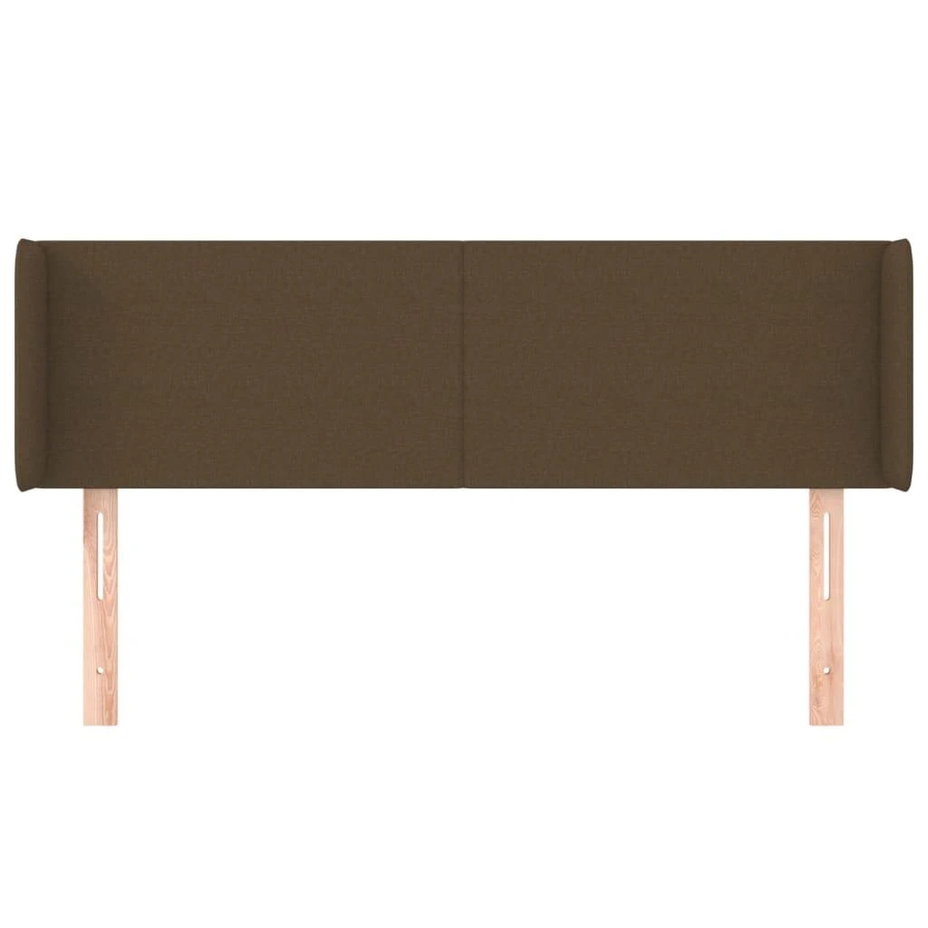 Galvūgalis su auselėmis, tamsiai rudos,147x16x78/88cm, audinys