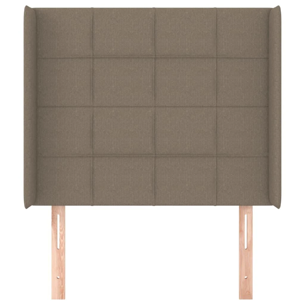 Galvūgalis su auselėmis, taupe, 103x16x118/128cm, audinys