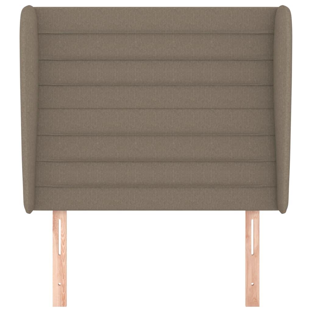 Galvūgalis su auselėmis, taupe, 103x23x118/128cm, audinys