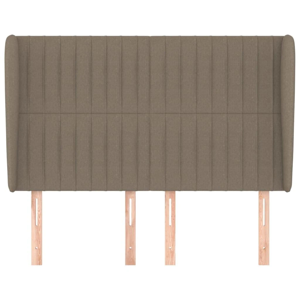 Galvūgalis su auselėmis, taupe, 147x23x118/128cm, audinys