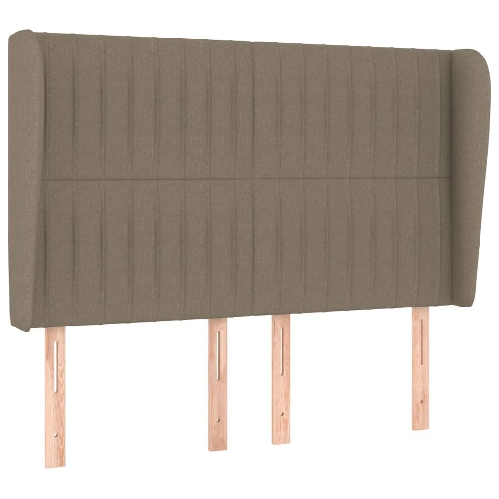 Galvūgalis su auselėmis, taupe, 147x23x118/128cm, audinys