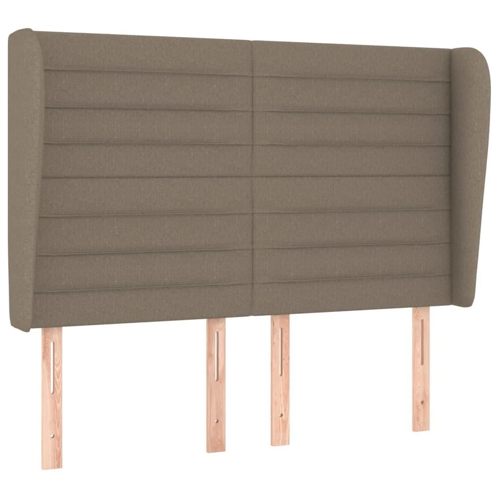 Galvūgalis su auselėmis, taupe, 147x23x118/128cm, audinys