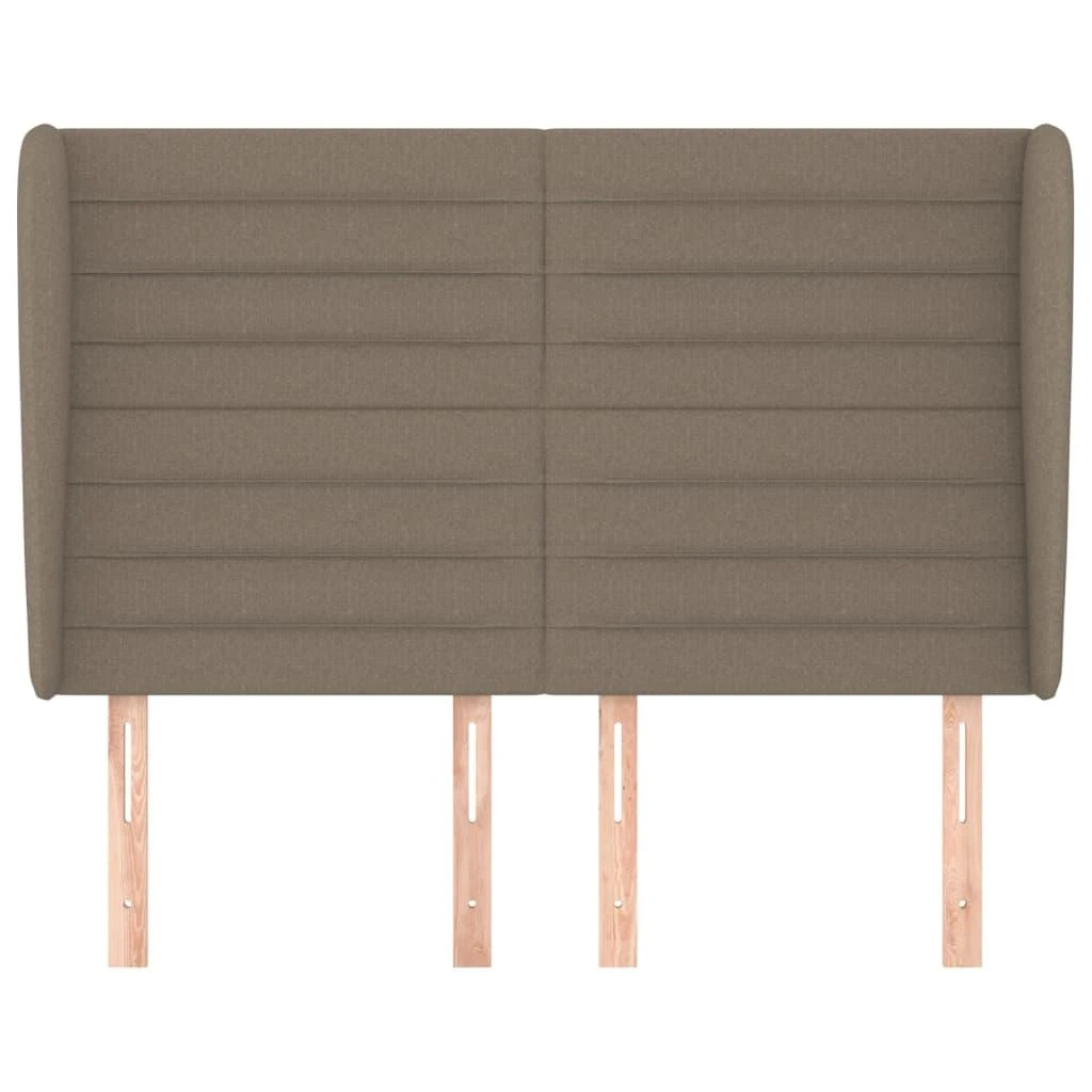 Galvūgalis su auselėmis, taupe, 147x23x118/128cm, audinys