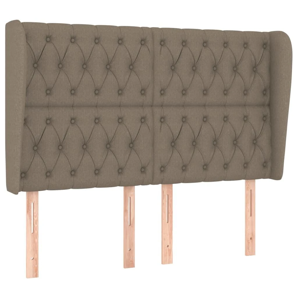 Galvūgalis su auselėmis, taupe, 163x23x118/128cm, audinys