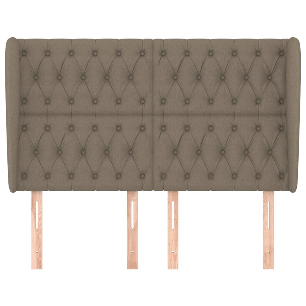 Galvūgalis su auselėmis, taupe, 163x23x118/128cm, audinys