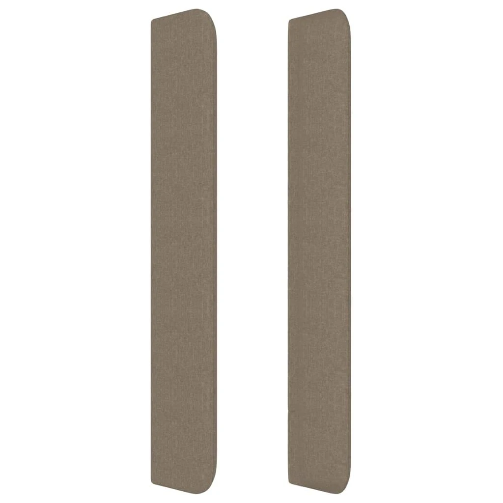 Galvūgalis su auselėmis, taupe, 183x16x118/128cm, audinys