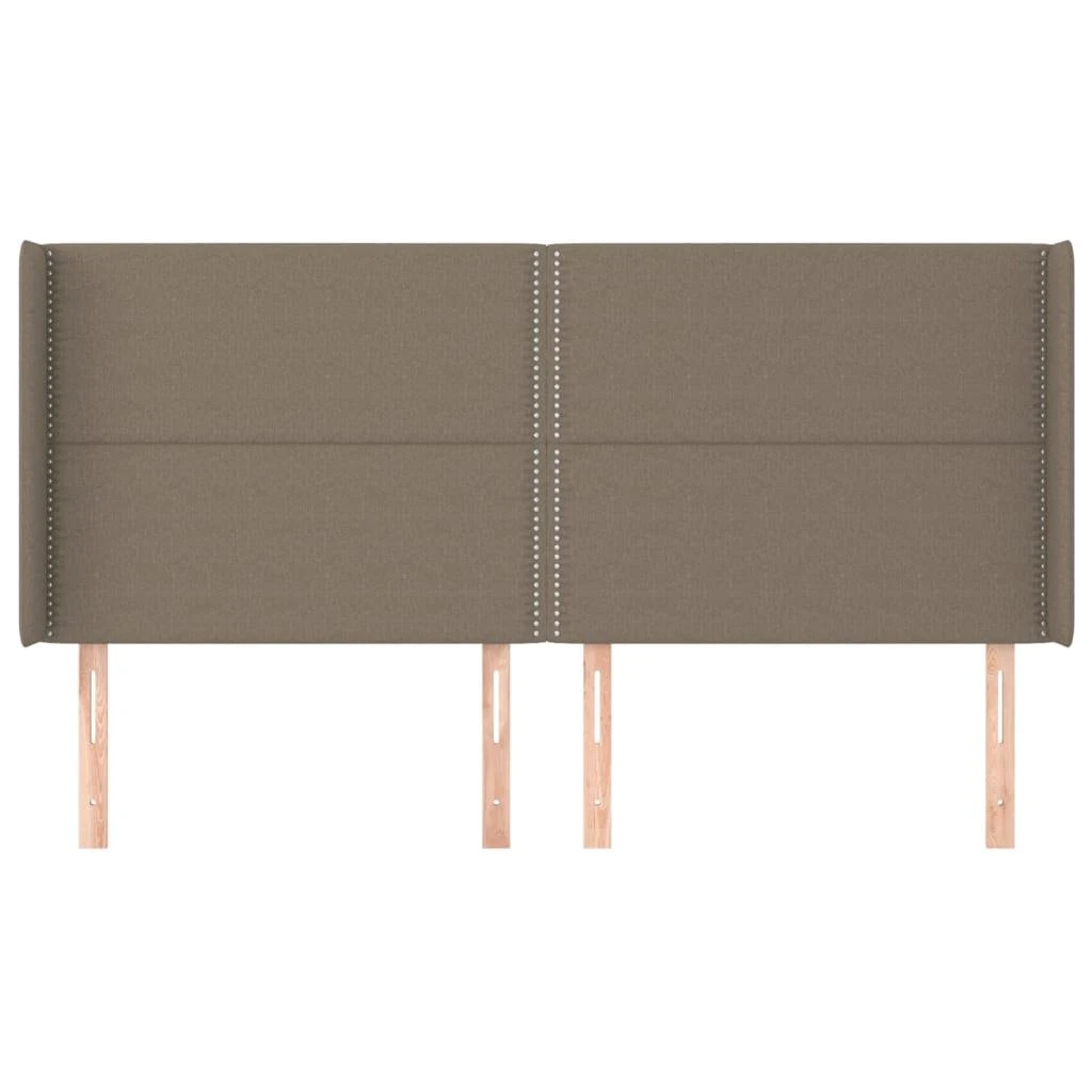 Galvūgalis su auselėmis, taupe, 183x16x118/128cm, audinys
