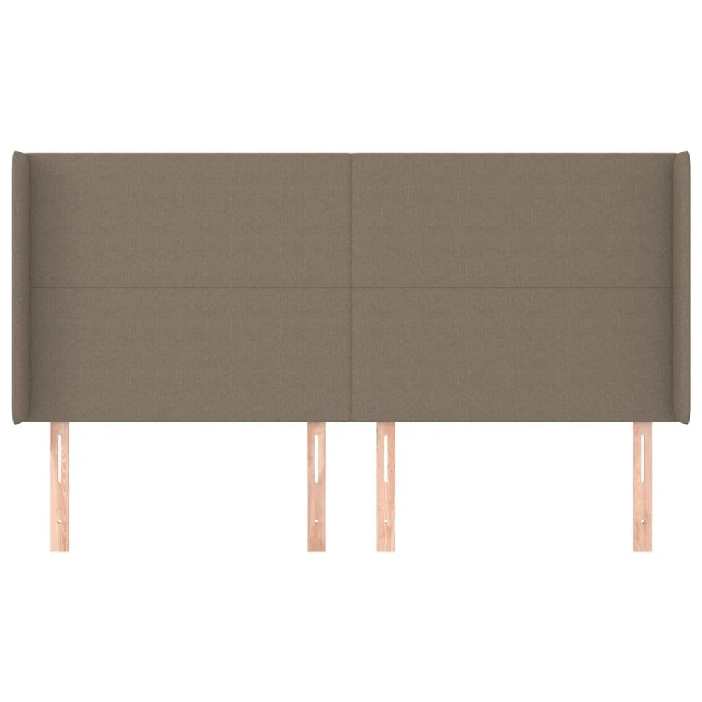 Galvūgalis su auselėmis, taupe, 183x16x118/128cm, audinys
