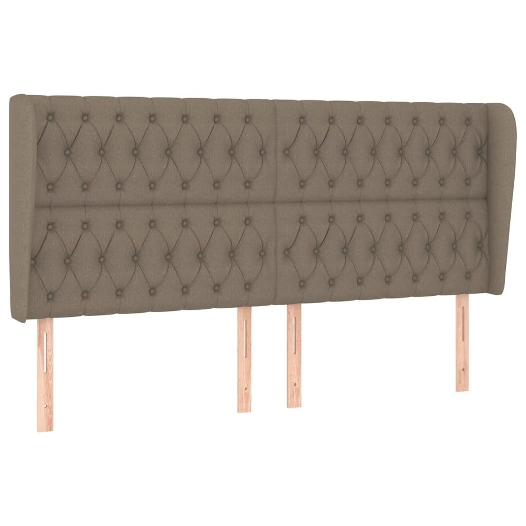 Galvūgalis su auselėmis, taupe, 183x23x118/128cm, audinys