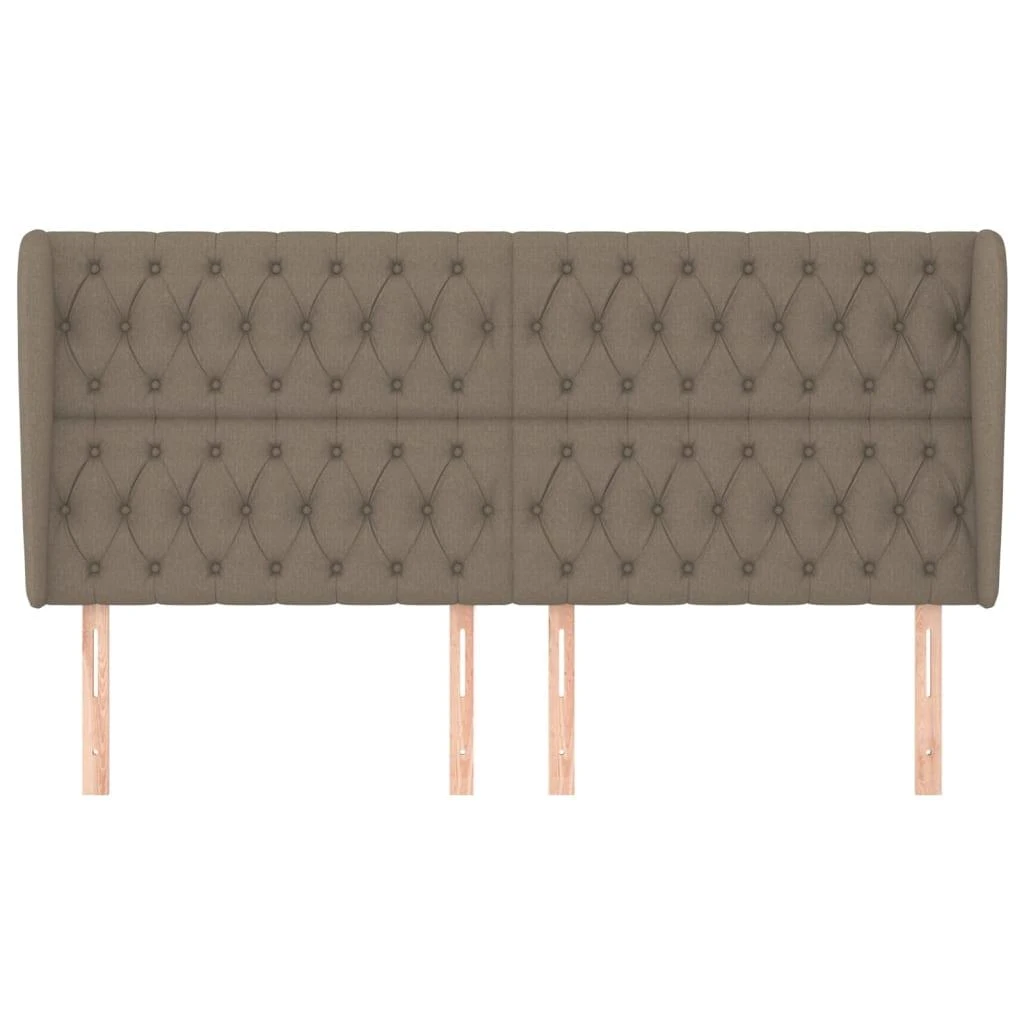 Galvūgalis su auselėmis, taupe, 183x23x118/128cm, audinys