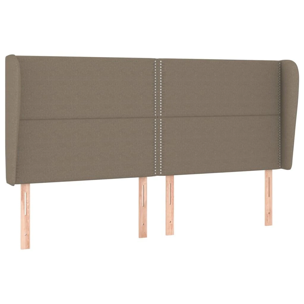 Galvūgalis su auselėmis, taupe, 183x23x118/128cm, audinys