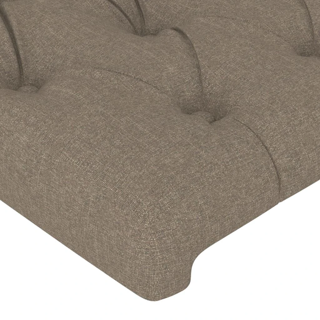 Galvūgalis su auselėmis, taupe, 203x16x118/128cm, audinys