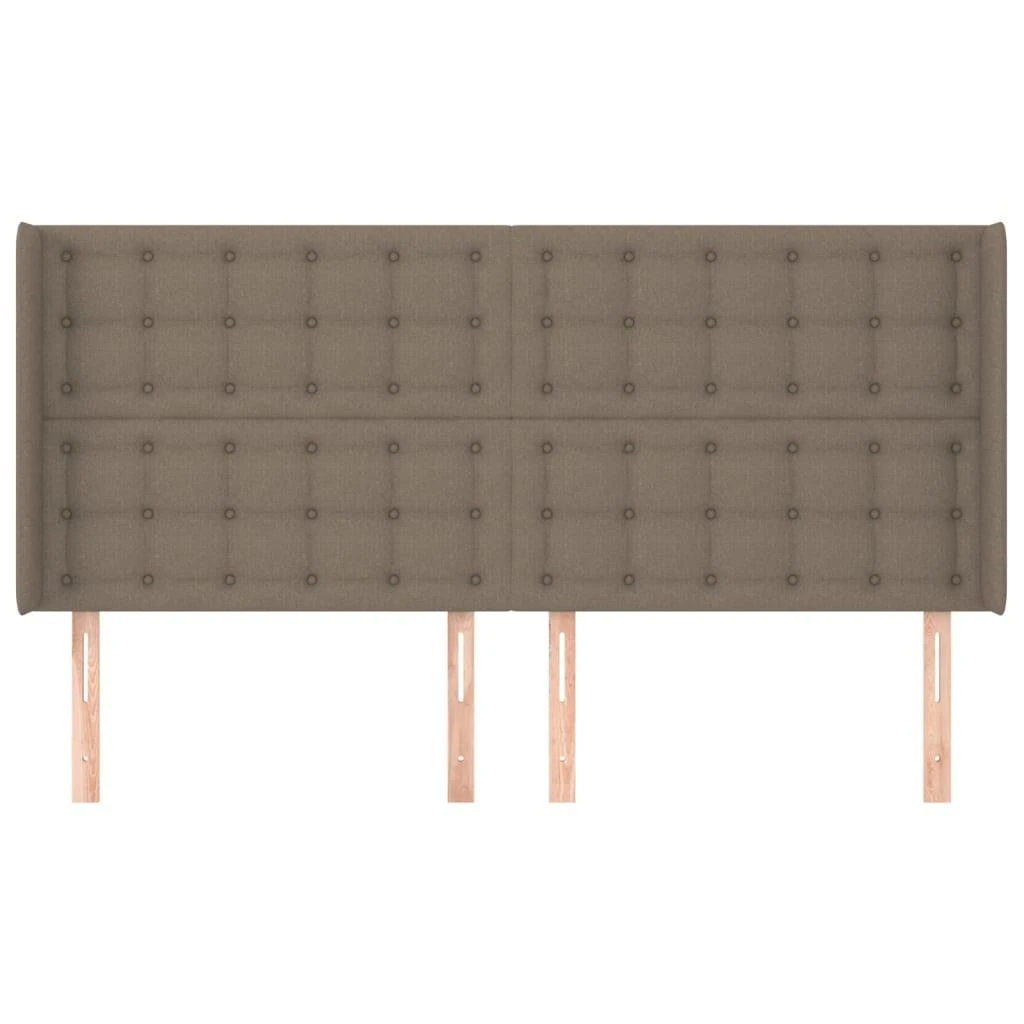 Galvūgalis su auselėmis, taupe, 203x16x118/128cm, audinys