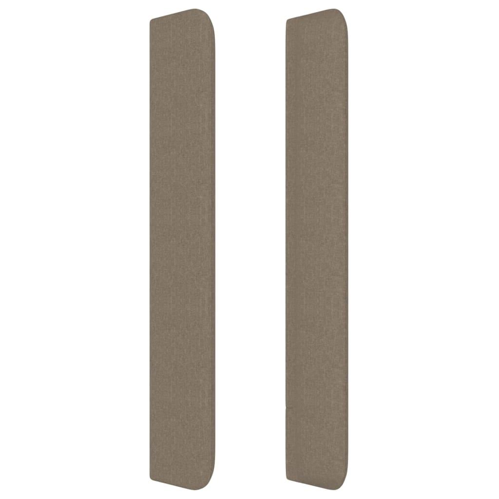 Galvūgalis su auselėmis, taupe, 203x16x118/128cm, audinys