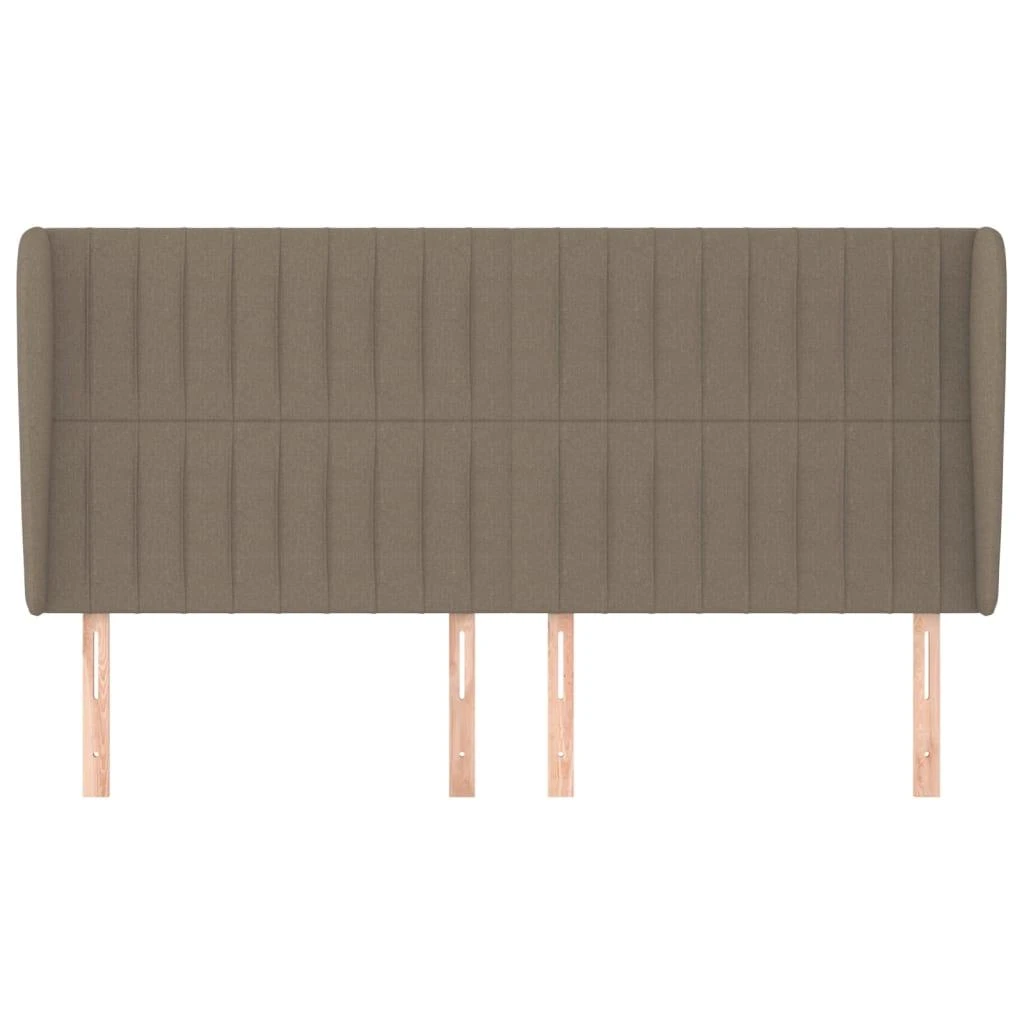 Galvūgalis su auselėmis, taupe, 203x23x118/128cm, audinys
