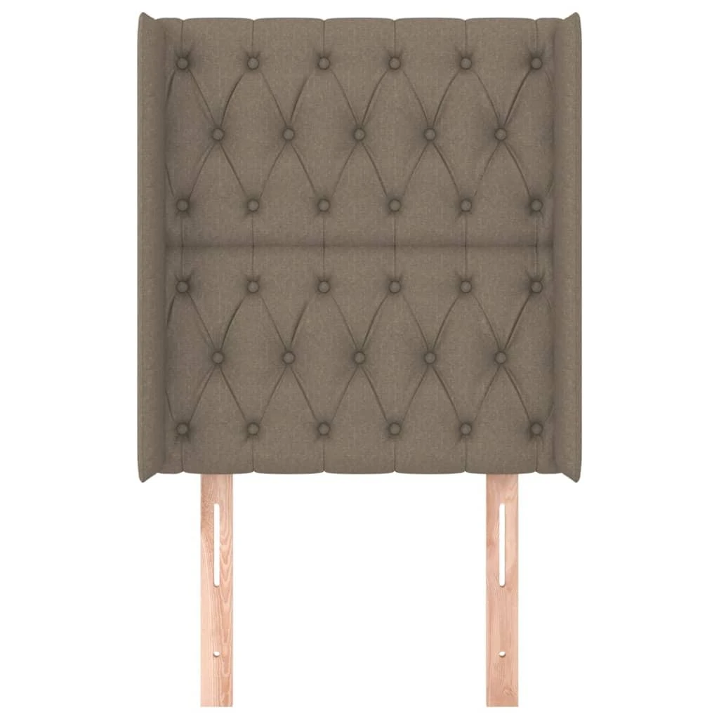 Galvūgalis su auselėmis, taupe, 83x16x118/128cm, audinys